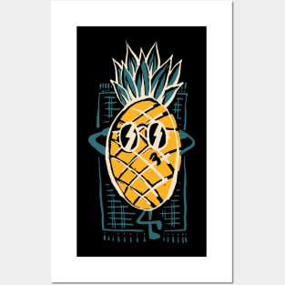 Pineapple Sunbathe Posters and Art